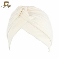 NEW Luxury Divas Stretchable turban Head wrap hat with beaded pendant women Headwear
