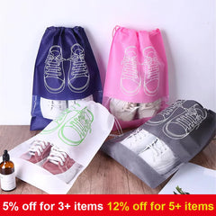 10/5pcs Shoes Storage Organizer Bags Reusable Non-woven travel kit gadgets essentials Waterproof Dustproof Portable Hanging Bag