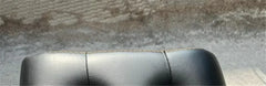PU Leather Small Ottoman Foot Stool with Wood Legs